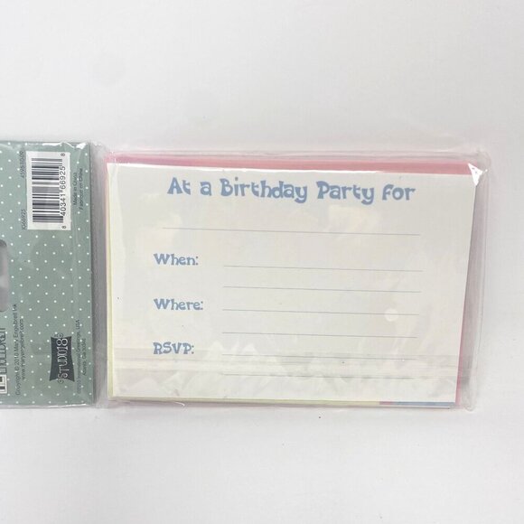 Mary Engelbreit 8 Party Invitations Have Your Cake and Eat It Too 4in x 6in - Picture 4 of 5